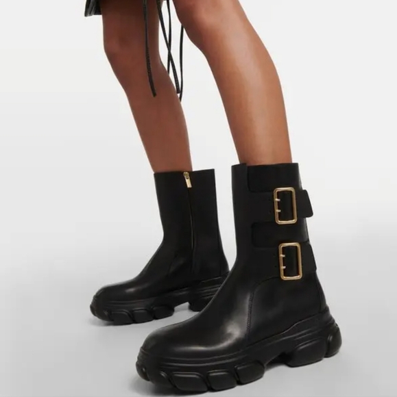 SIMKHAI SID Leather Boots - Picture 1 of 14